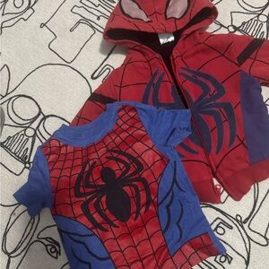 Kids Spider Hero Costume Set - Red and Blue